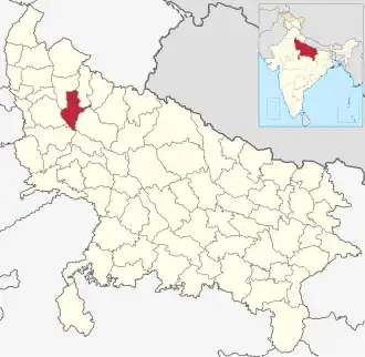 Localisation de District de Sambhalसम्भल ज़िला