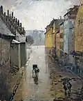 La Rue de la Douane à Strasbourg, effet de pluie (1895)