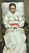Christian Krohg, Jeune Femme malade (1880-1881), Galerie nationale d'Oslo.