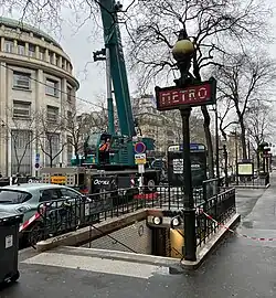 L'accès no&nbsp;5 « Rue de la Lune ».