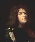 Giorgione Autoportrait en David huile sur bois, 52 × 53 cm