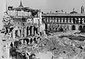 L'opedale Maggiore Ca’ Granda après les bombardements de 1943.