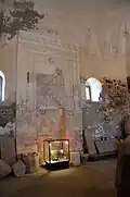 Mihrab de la mosquée (l'inscription au-dessus date de la période génoise).