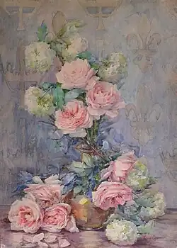 Roses, aquarelle.