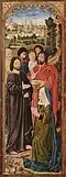 Le Christ et sainte Marthe, panneau gauche de La Résurrection de Lazare.