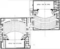 Plan des théâtres jumeaux Appolo et Times Square.