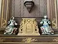 Anges adorateurs, bois polychrome, XVIIe&nbsp;siècle