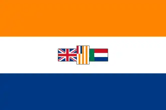 Drapeau d'Afrique du Sud utilisé pour le Sud-Ouest africain (1928-1982) .