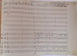 partition manuscrite