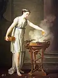 La Vertueuse Athénienne, par Joseph-Marie Vien en 1762.