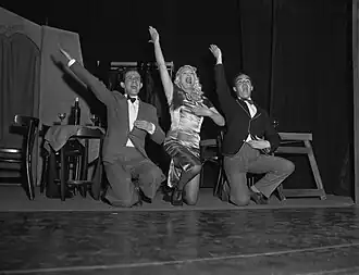 Répétition de L'Ange bleu en 1959. Wim van Rossem/Anefo