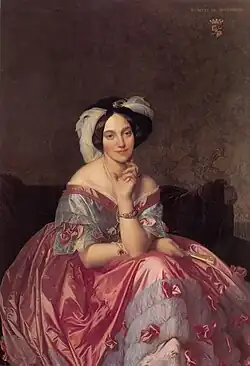 La Baronne James de Rothschild par Ingres.