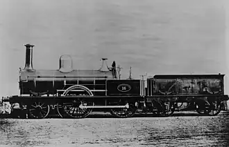 Locomotive no&nbsp;16 de 1865.