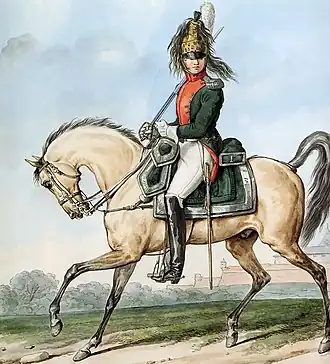 colonel à cheval du 1er&nbsp;régiment de dragons