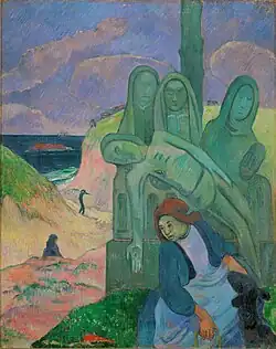 Paul Gauguin, Le Christ vert, 1889 – Musées royaux des Beaux-Arts de Belgique, Bruxelles.