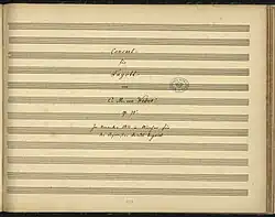 Image illustrative de l’article Concerto pour basson de Weber