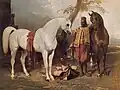 Les étalons d'Abd-El-Kader, Alfred de Dreux, 1858.