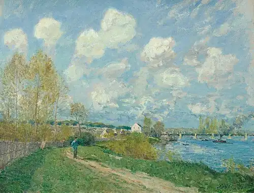 Eté à Bougival, 1876, Alfred Sisley, Fondation et Collection Emil G. Bührle, Zurich.