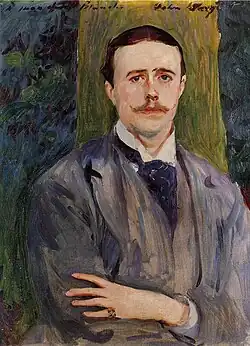 John Singer Sargent, Portrait de Jacques-Émile Blanche, vers 1886.