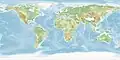 Localisation de l'Antarctique dans le Monde