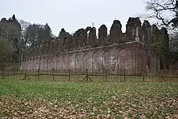 Ruines du château de Mariemont.