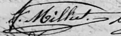 signature de Félix Milliet