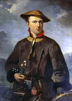 Peinture de Carl von Linné en costume lapon
