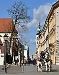 Vue vers le nord depuis la colline du Wawel.