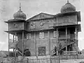 La synagogue de Gabin, entièrement en bois et détruite durant la Seconde Guerre Mondiale