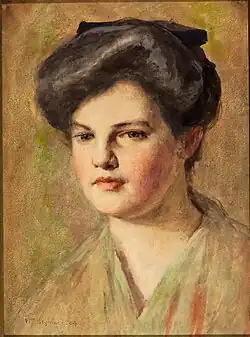 William Brymner, Portrait d'une jeune fille, 1904.