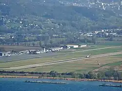 vue générale de l'aéroport de Chambéry-Savoie