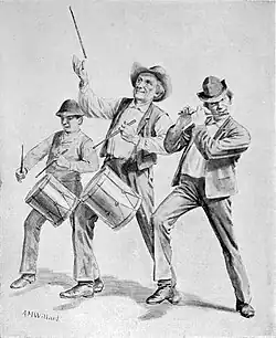 The Four of july musicians première idée de l'œuvre. Copie de 1895 d'un original perdu.