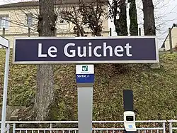 Panneau signalétique.