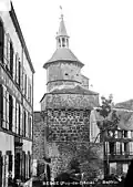 Le beffroi au début du XXe&nbsp;siècle.