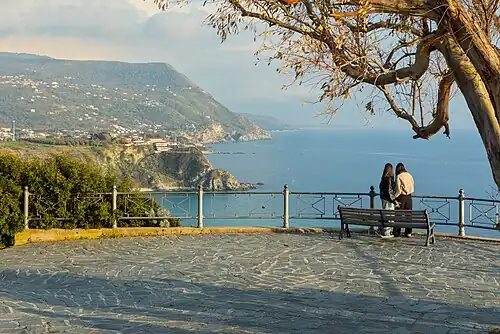 Le belvédère de Capo Vaticano, près du phare.