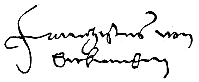 signature de Franz von Sickingen