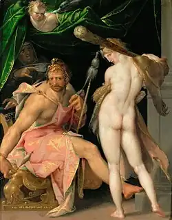 Bartholomeus Spranger Hercule et Omphale Huile / cuivre, H. 24&nbsp;cm. v. 1585 Musée d'Histoire de l'art de Vienne