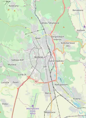 (Voir situation sur carte : Košice)