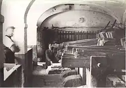 Chambre des piles et du maillet. Début duXXe&nbsp;siècle.
