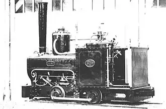 Corpet-Louvet (no&nbsp;242-1878) livrée à Decauville (no&nbsp;1).