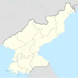 Carte des aéroports de Corée du Nord