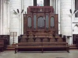 L'orgue de chœur de la cathédrale Notre-Dame de Rouen.