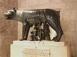 La Louve capitoline de la ville de Narbonne, offerte par Rome en tant que ville aînée hors d'Italie.