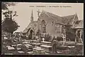 La chapelle et le cimetière vers 1920 (carte postale Émile Hamonic).