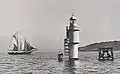 Le phare Shark Island (photo ancienne).