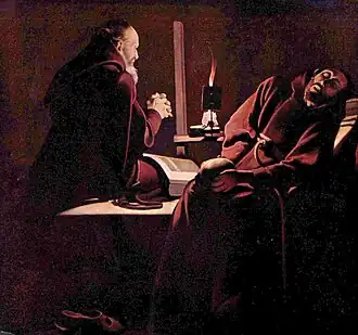 D'après Georges de La Tour, L’Extase de saint François (vers 1640-1645).