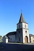 Le clocher de l'église reconstruit au XIXe siècle.