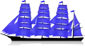 Quatre-mâts barque, gréé de voiles carrées sur les trois premiers mâts. Voile à corne sur le mât d'artimon pour aider à la direction.