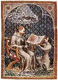 Frontispice de la Bible historiale de Jean de Vaudetar, vers 1372