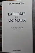 La Ferme des animaux par George Orwell.